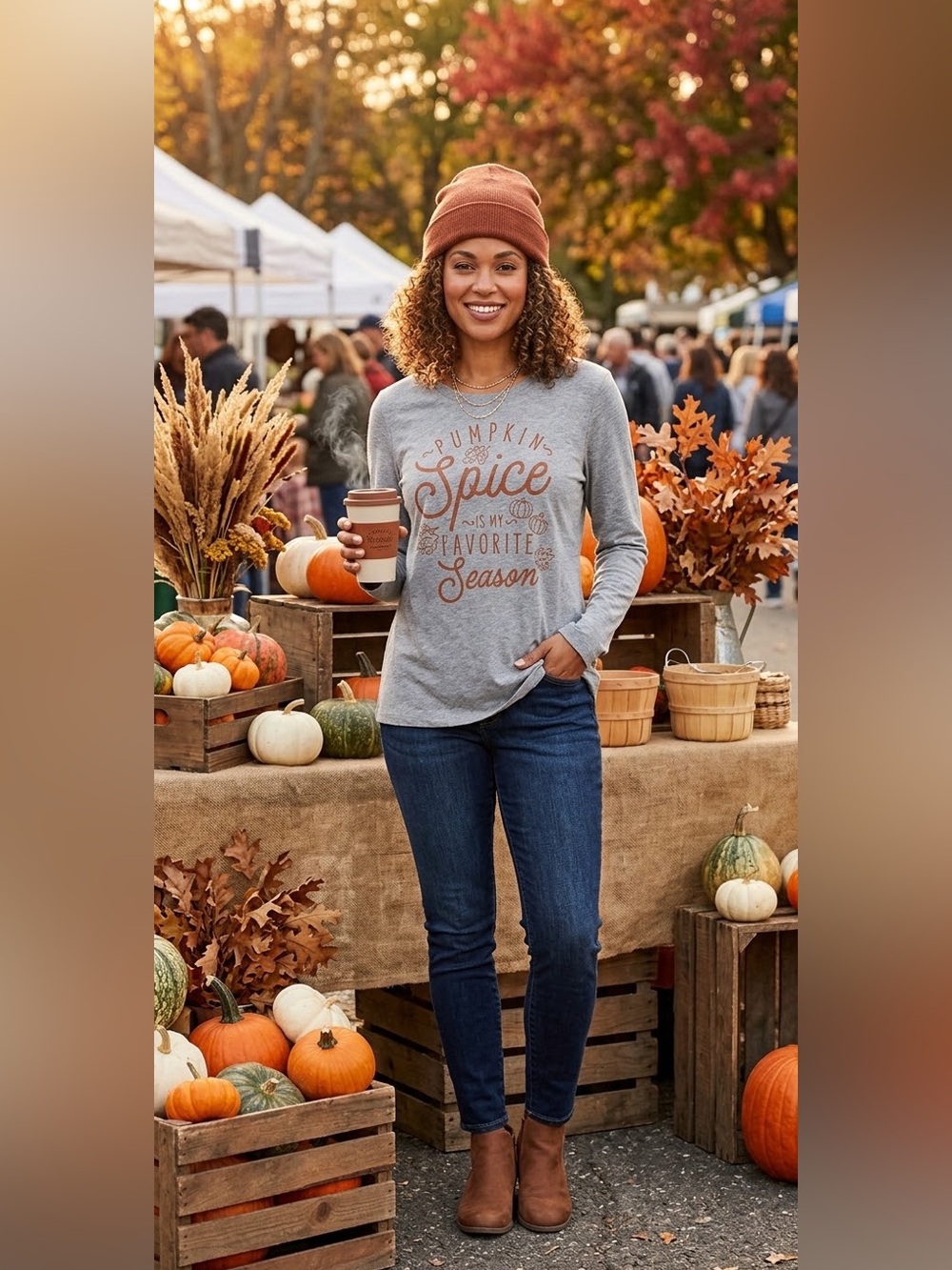 Modern Canvas Women's Autumn Long Sleeve Shirt Sz M